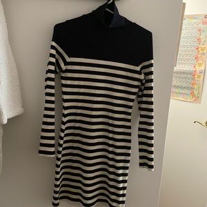 Top shop turtle neck striped dress